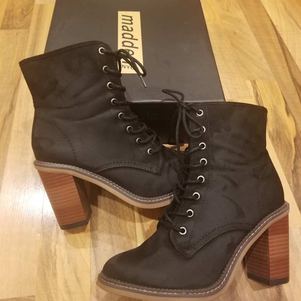 Madden Combat Boots in Black